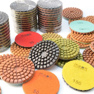 XINRUI-PAD Диамантовые полирующие подкладки 50-3000 Жир для мокрого/сухого шлифования/полирования бетона