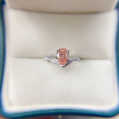 18K Белое золото Алмазный кольцо Коллекция настраиваемая лаборатория Алмазные украшения с бриллиантами