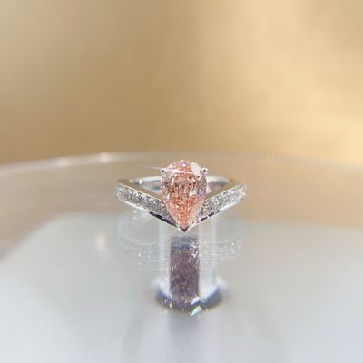 18K Белое золото Алмазный кольцо Коллекция настраиваемая лаборатория Алмазные украшения с бриллиантами