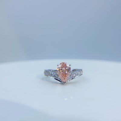18K Белое золото Алмазный кольцо Коллекция настраиваемая лаборатория Алмазные украшения с бриллиантами